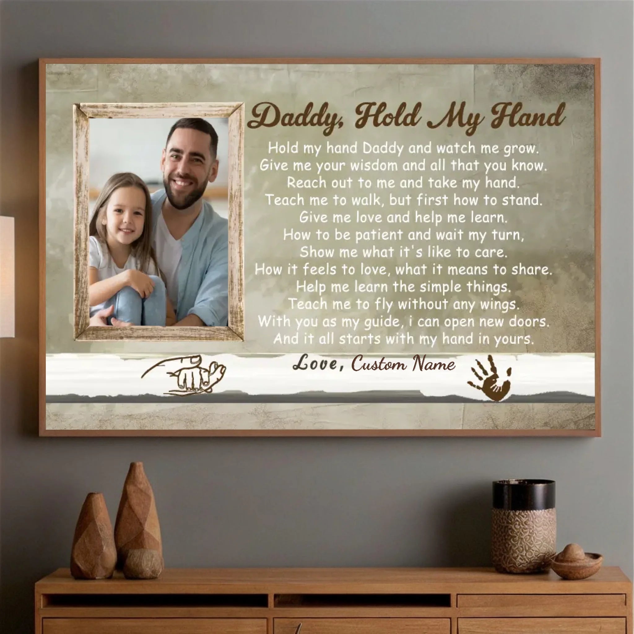 Daddy Hold My Hand Poster – A Heartwarming Tribute to Fatherhood - 89Prints
