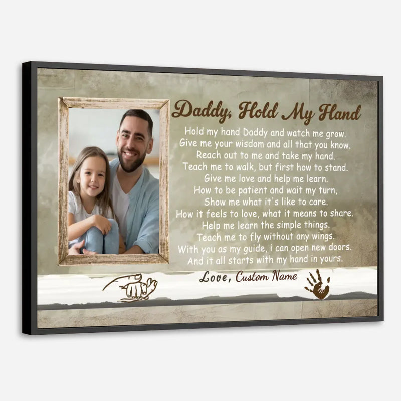 Daddy Hold My Hand Poster – A Heartwarming Tribute to Fatherhood - 89Prints