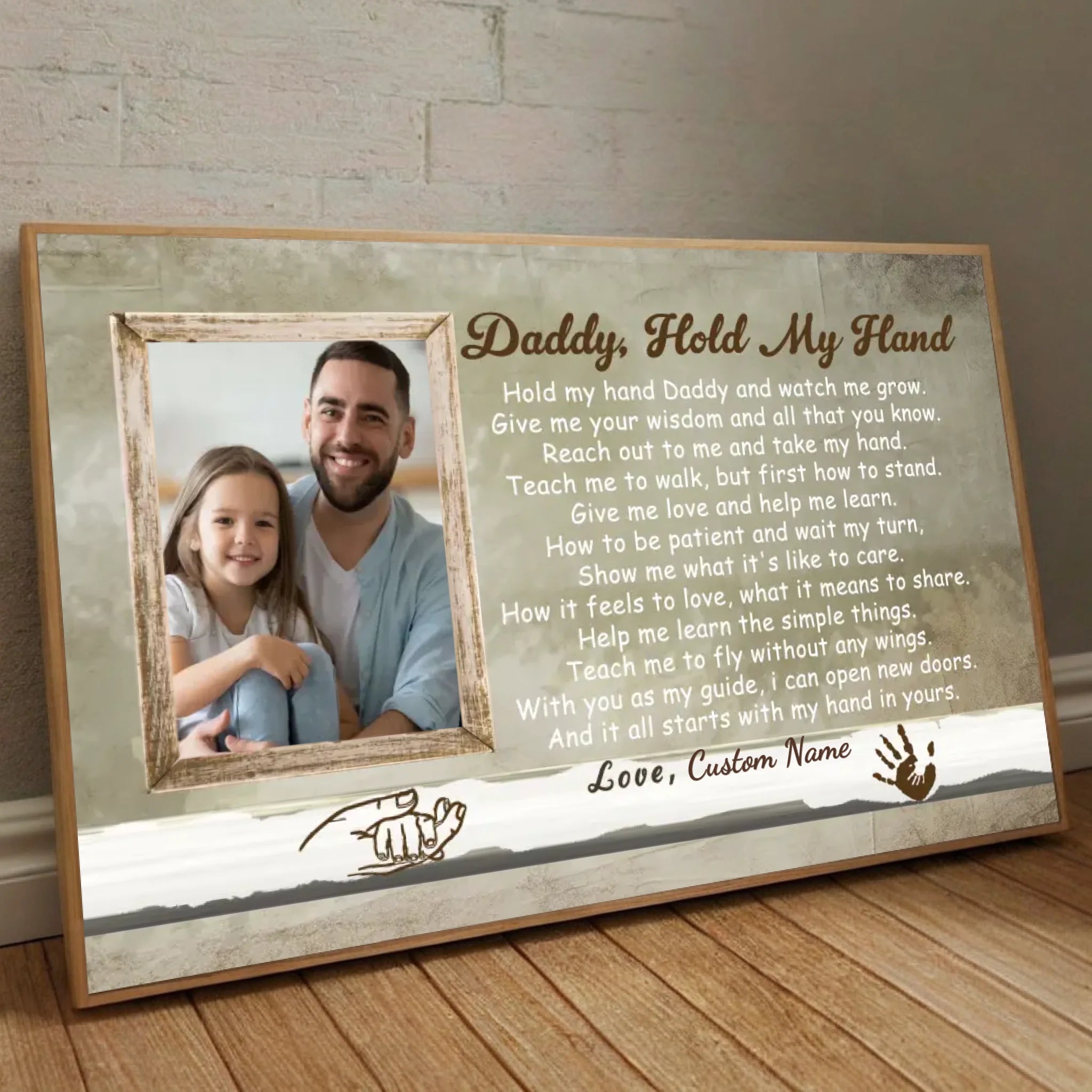 Daddy Hold My Hand Poster – A Heartwarming Tribute to Fatherhood - 89Prints