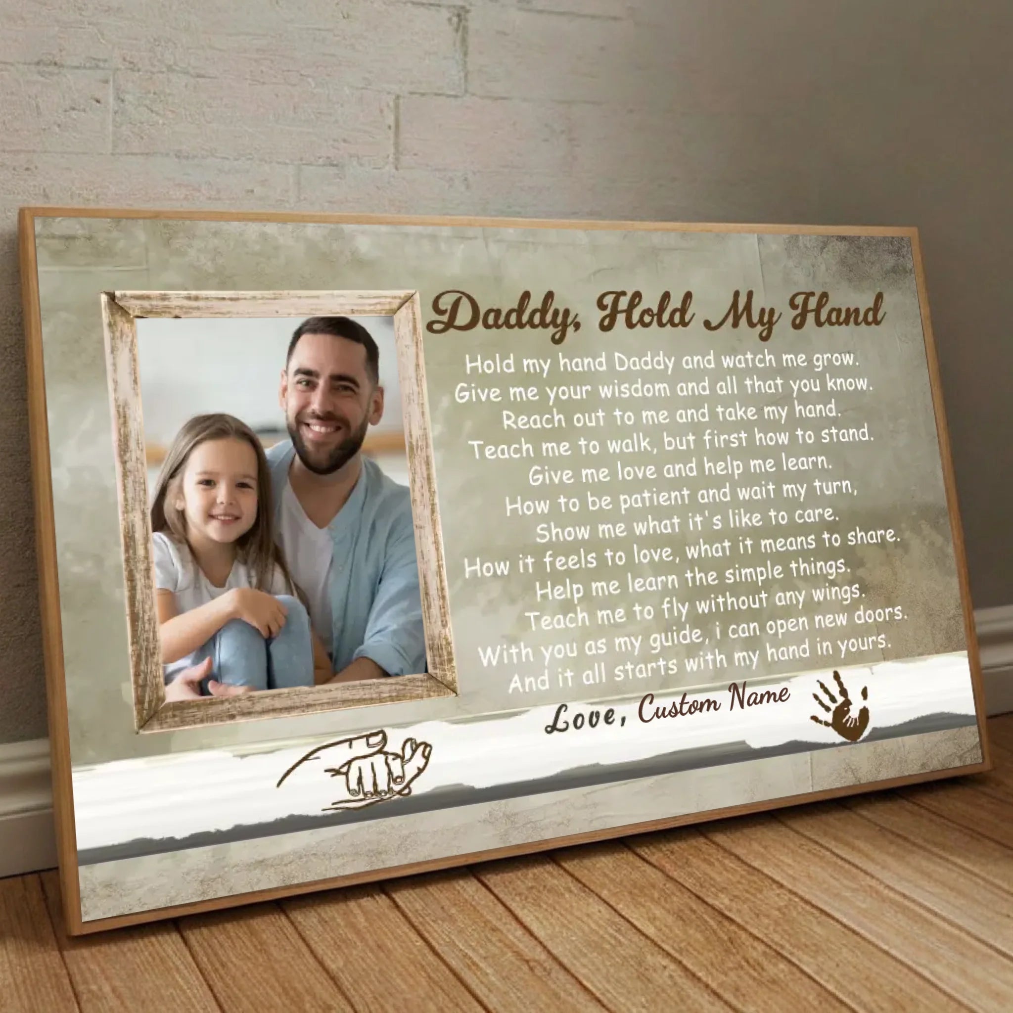 Daddy Hold My Hand Poster – A Heartwarming Tribute to Fatherhood - 89Prints
