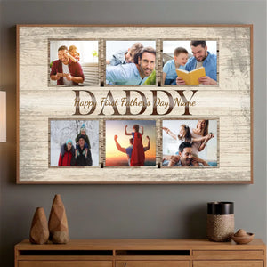 Happy First Father’s Day Poster – A Personalized Gift for New Dads - 89Prints
