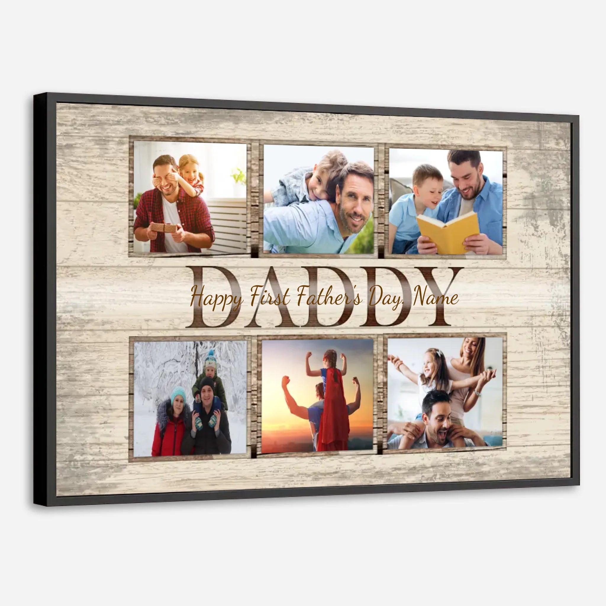 Happy First Father’s Day Poster – A Personalized Gift for New Dads - 89Prints