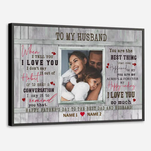 Celebrate Dad’s First Father’s Day – Personalized Poster with Custom Name - 89Prints