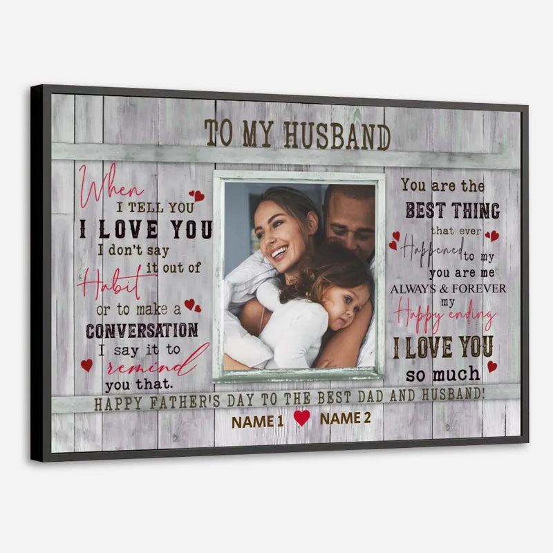 Celebrate Dad’s First Father’s Day – Personalized Poster with Custom Name - 89Prints