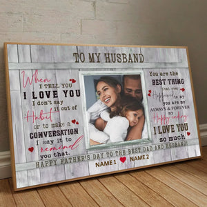 Celebrate Dad’s First Father’s Day – Personalized Poster with Custom Name - 89Prints