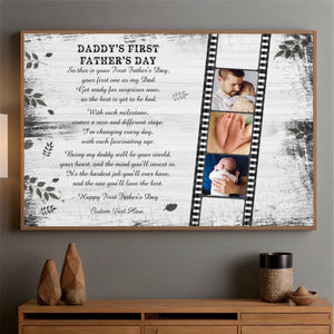 Daddy First Father’s Day Poster – A Heartfelt Gift for New Dads - 89Prints