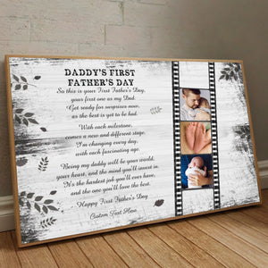Daddy First Father’s Day Poster – A Heartfelt Gift for New Dads - 89Prints