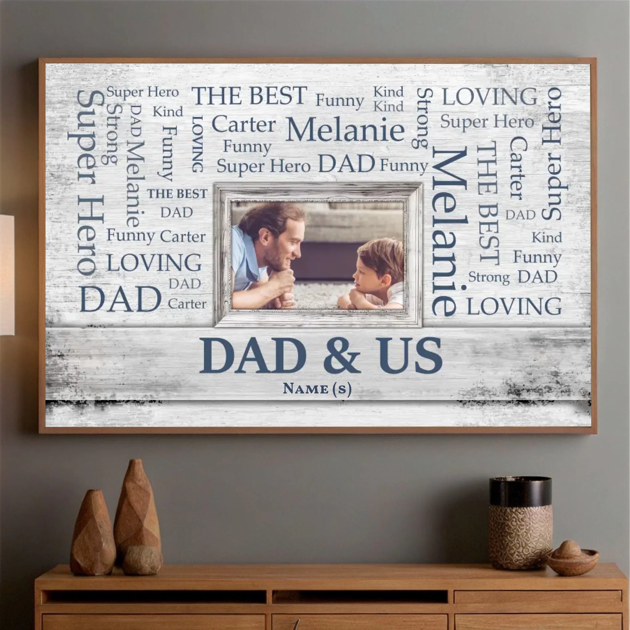 Dad & Us Poster – A Personalized Gift Celebrating Family Love - 89Prints