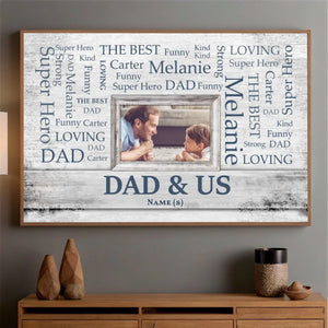 Dad & Us Poster – A Personalized Gift Celebrating Family Love - 89Prints