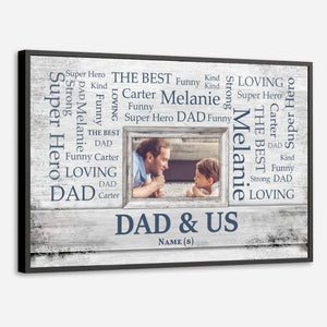 Dad & Us Poster – A Personalized Gift Celebrating Family Love - 89Prints