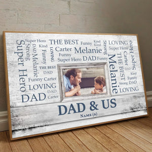 Dad & Us Poster – A Personalized Gift Celebrating Family Love - 89Prints