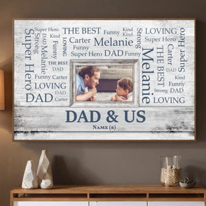 Dad & Us Poster – A Personalized Gift Celebrating Family Love - 89Prints