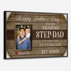 Personalized Poster – “Step Dad” | A Tribute to the Dad Who Chose to Love - 89Prints