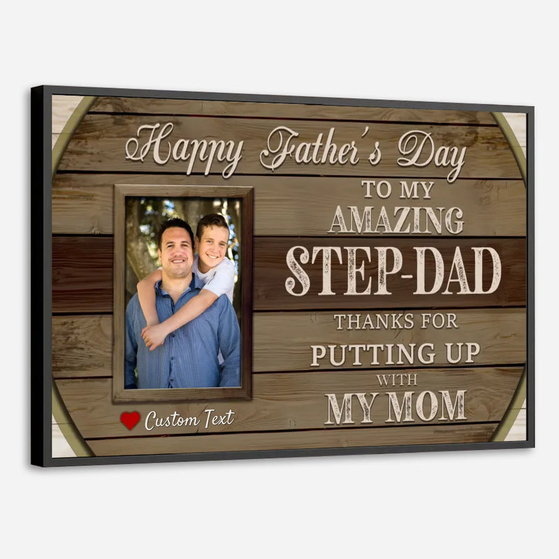 Personalized Poster – “Step Dad” | A Tribute to the Dad Who Chose to Love - 89Prints