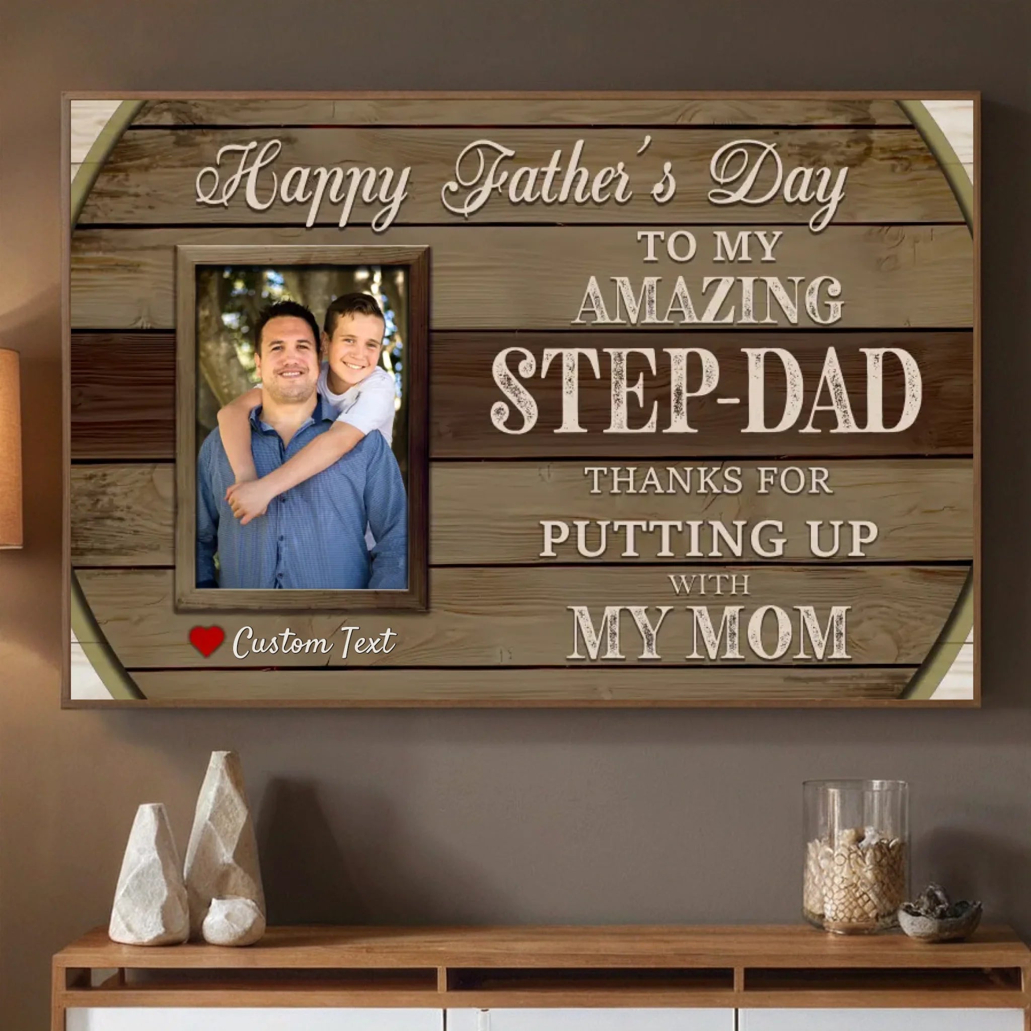Personalized Poster – “Step Dad” | A Tribute to the Dad Who Chose to Love - 89Prints