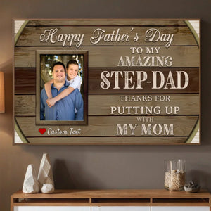 Personalized Poster – “Step Dad” | A Tribute to the Dad Who Chose to Love - 89Prints