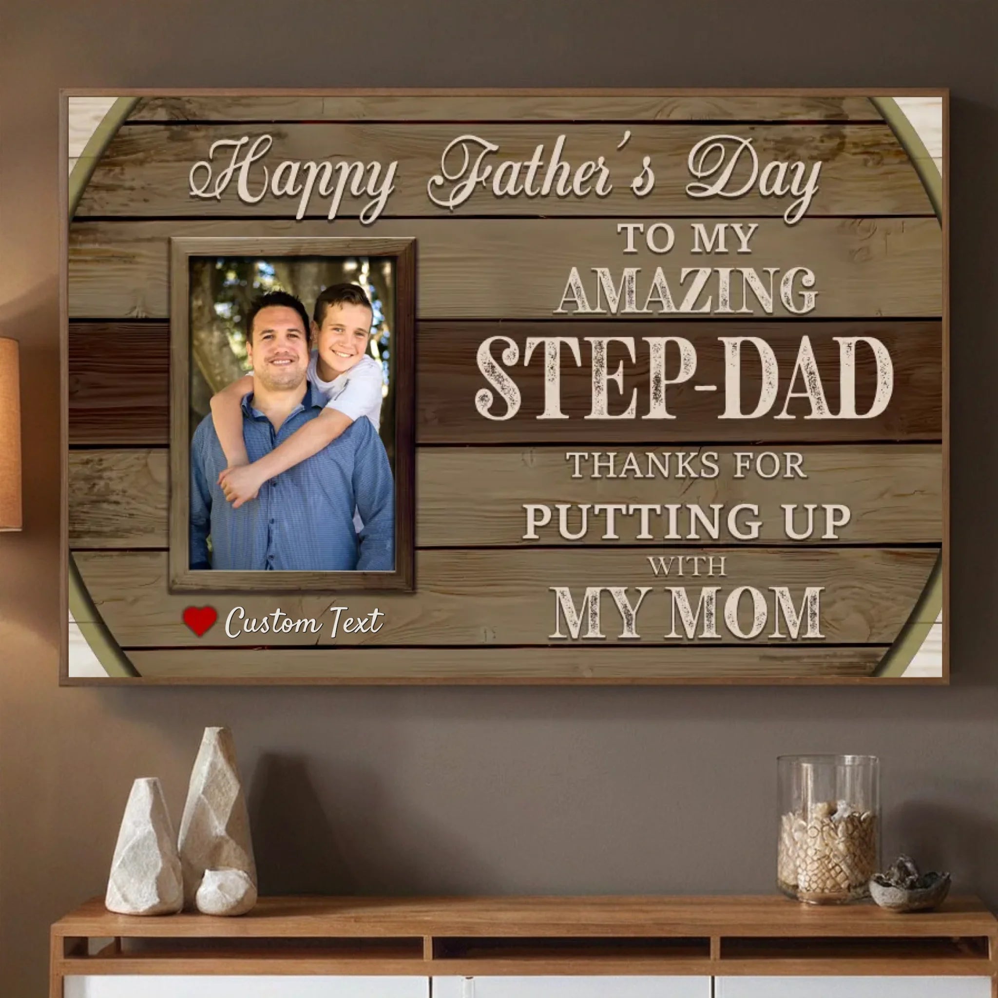 Personalized Poster – “Step Dad” | A Tribute to the Dad Who Chose to Love - 89Prints