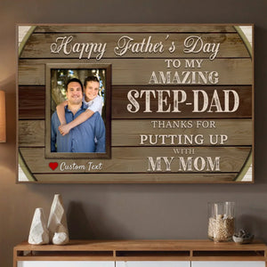 Personalized Poster – “Step Dad” | A Tribute to the Dad Who Chose to Love - 89Prints