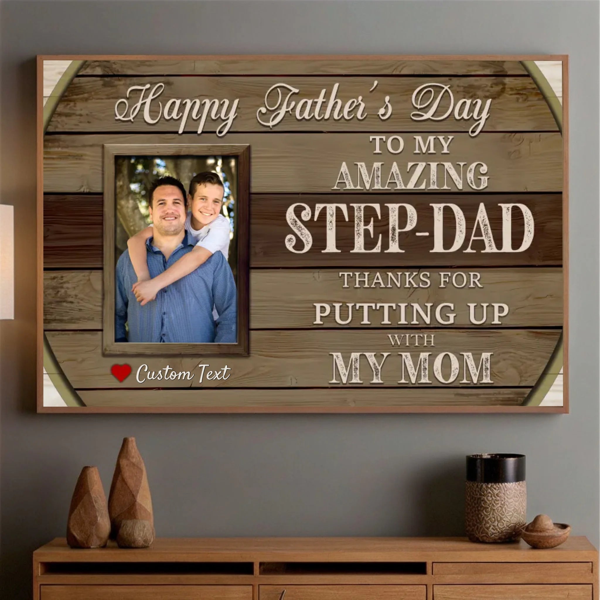 Personalized Poster – “Step Dad” | A Tribute to the Dad Who Chose to Love - 89Prints