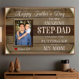 Personalized Poster – “Step Dad” | A Tribute to the Dad Who Chose to Love - 89Prints