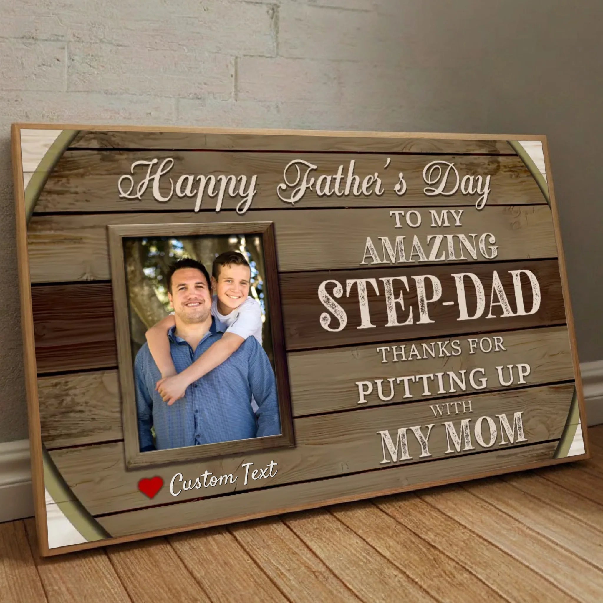 Personalized Poster – “Step Dad” | A Tribute to the Dad Who Chose to Love - 89Prints