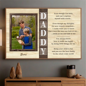 Personalized Poster – To the Best Daddy in the World - 89Prints