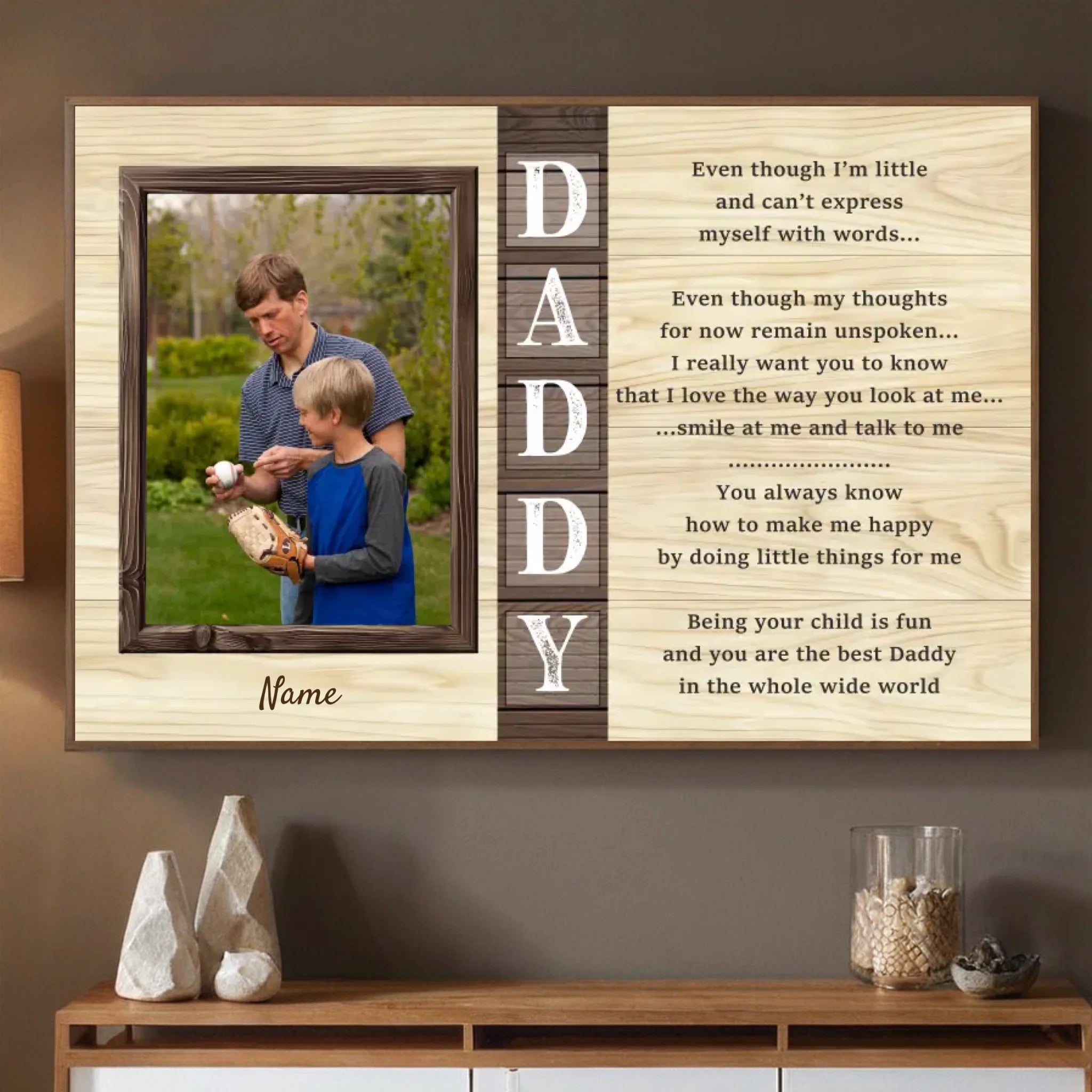 Personalized Poster – To the Best Daddy in the World - 89Prints