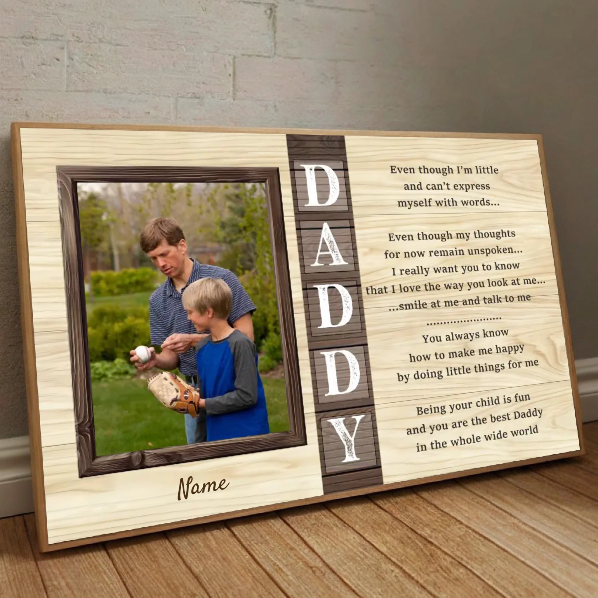 Personalized Poster – To the Best Daddy in the World - 89Prints