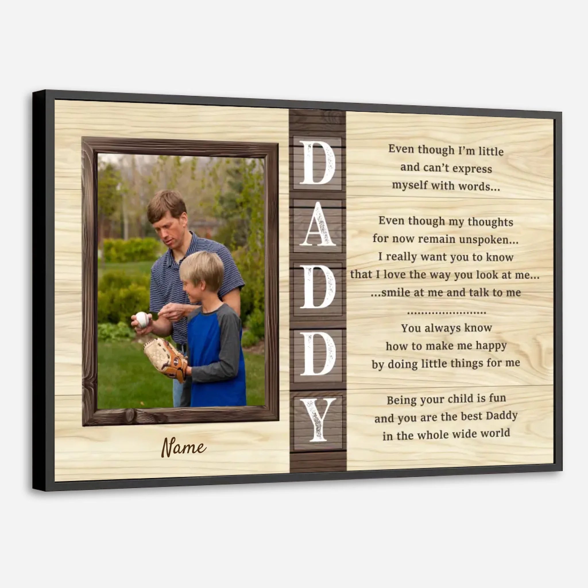 Personalized Poster – To the Best Daddy in the World - 89Prints