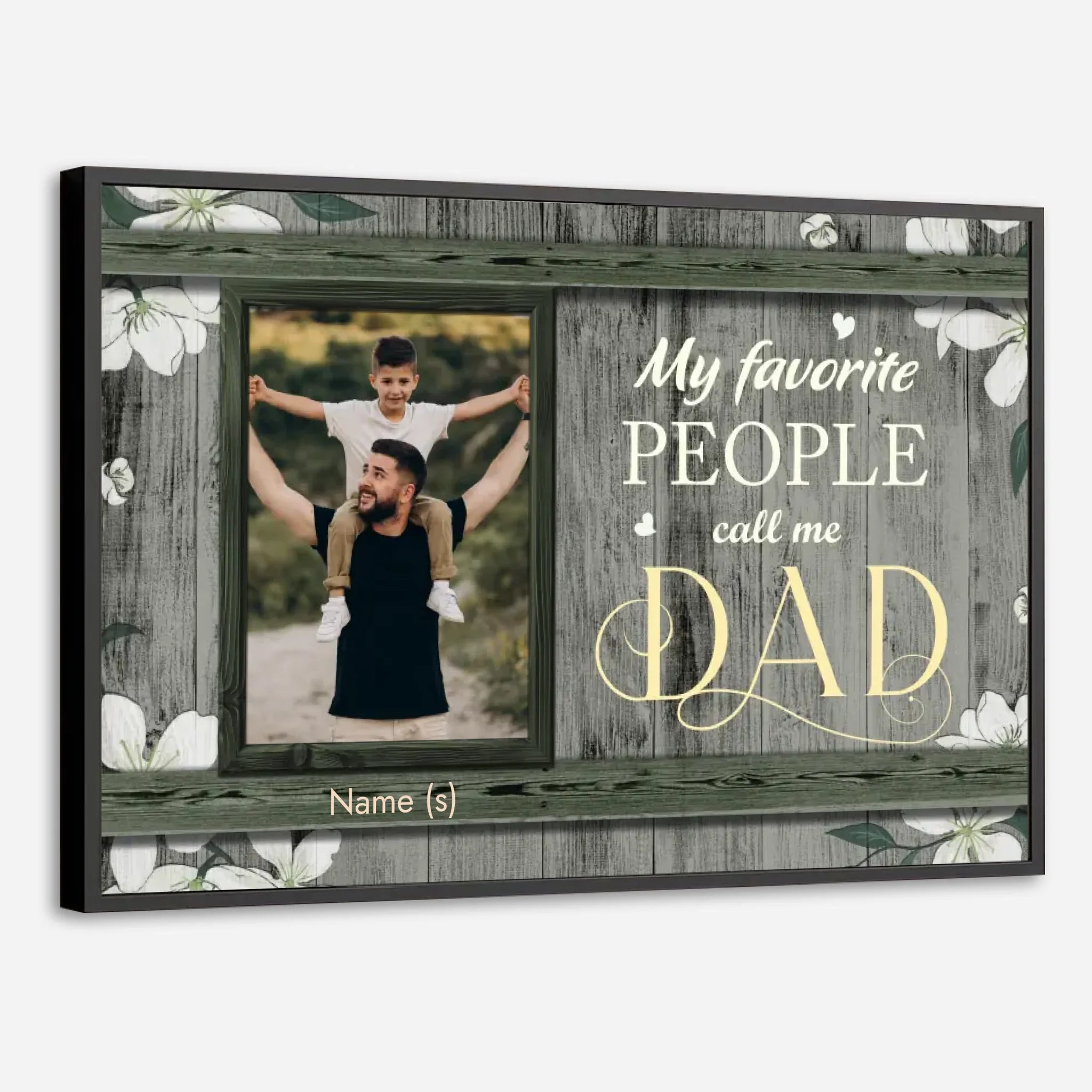 Personalized Poster “My Favorite People Call Me Dad” – Perfect Gift for Dad - 89Prints