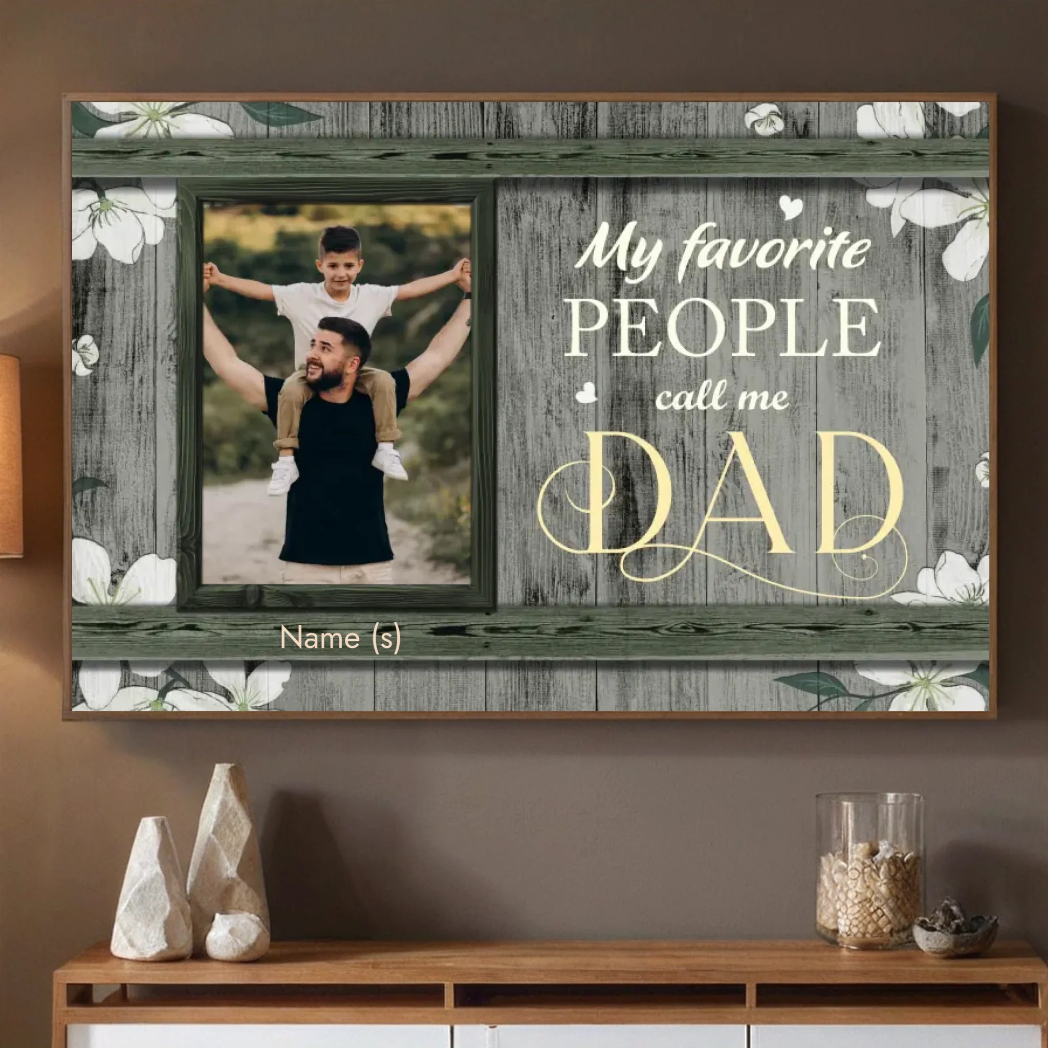 Personalized Poster “My Favorite People Call Me Dad” – Perfect Gift for Dad - 89Prints