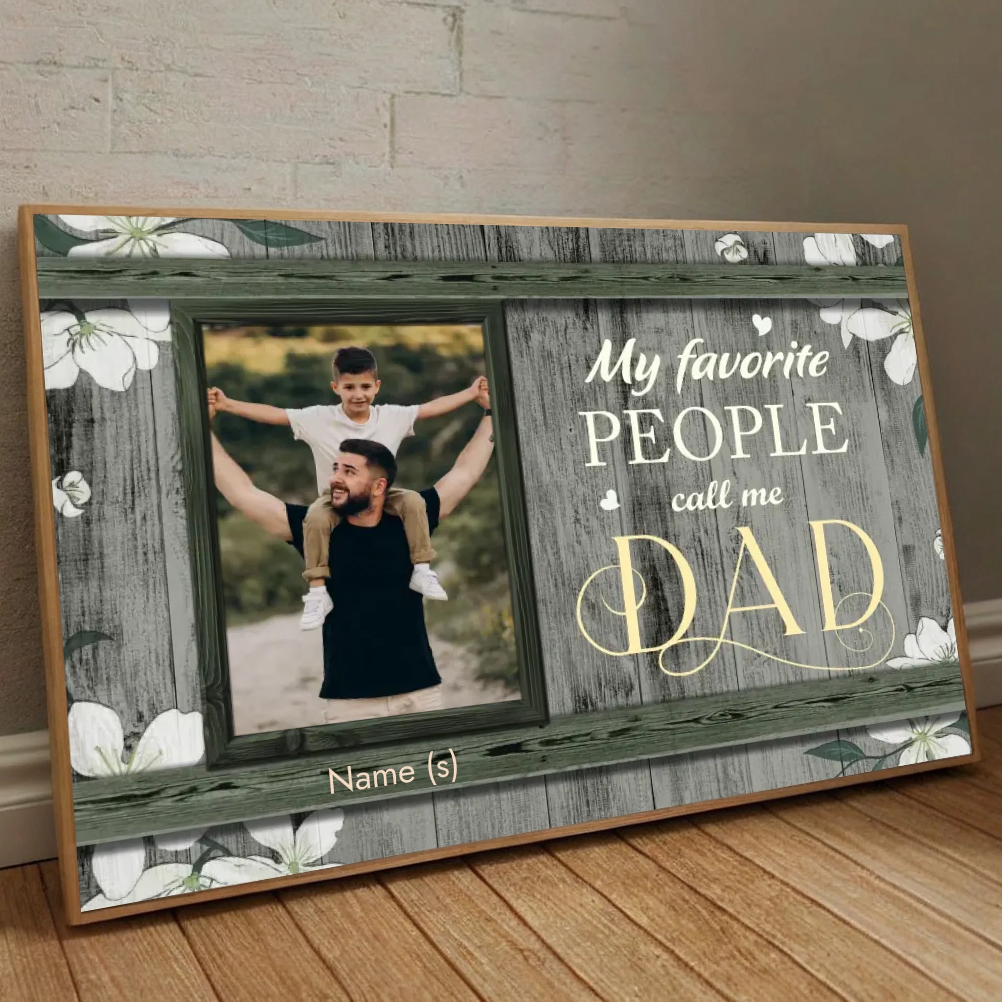 Personalized Poster “My Favorite People Call Me Dad” – Perfect Gift for Dad - 89Prints