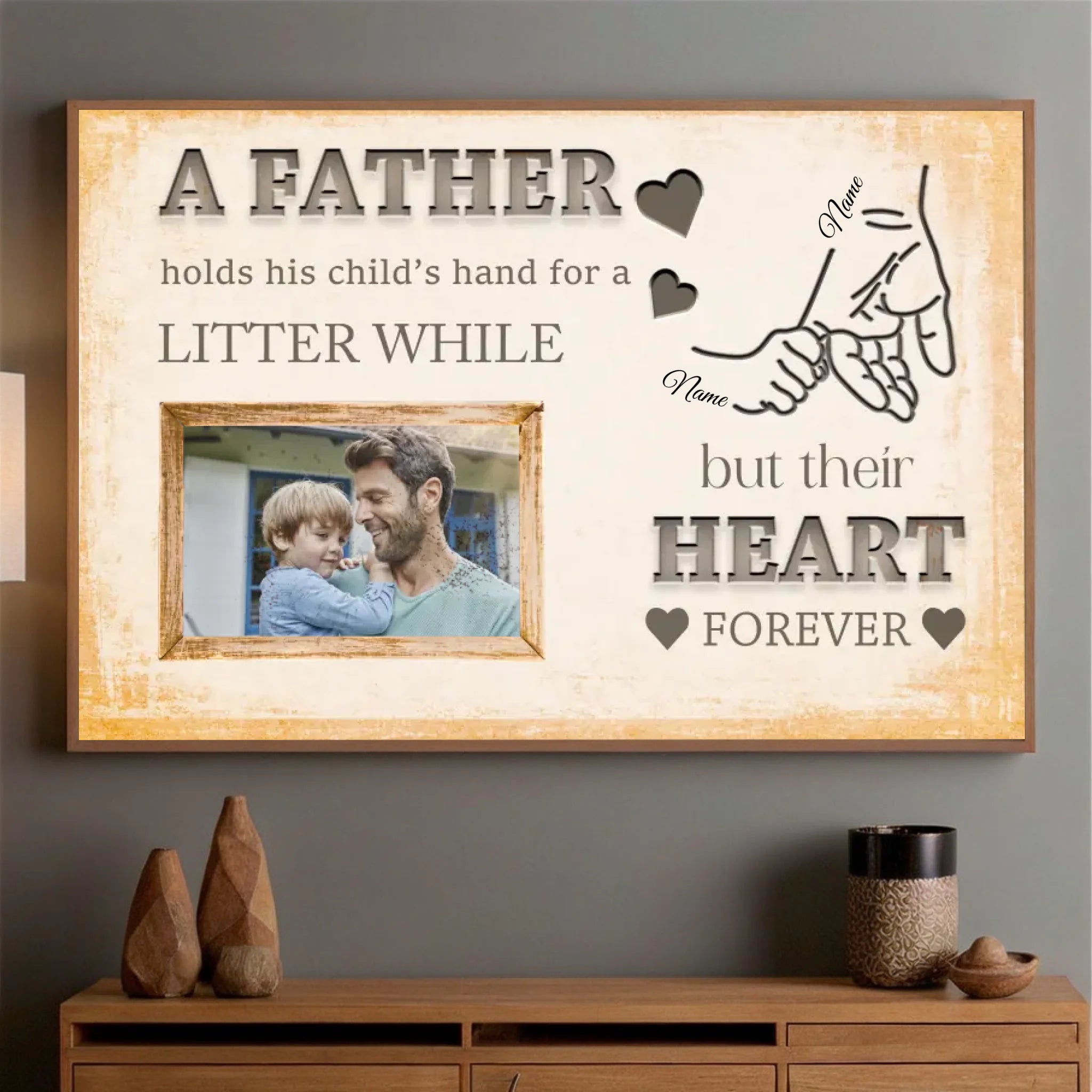 Father and Son Photo Poster – A Meaningful Gift to Celebrate the Bond - 89Prints