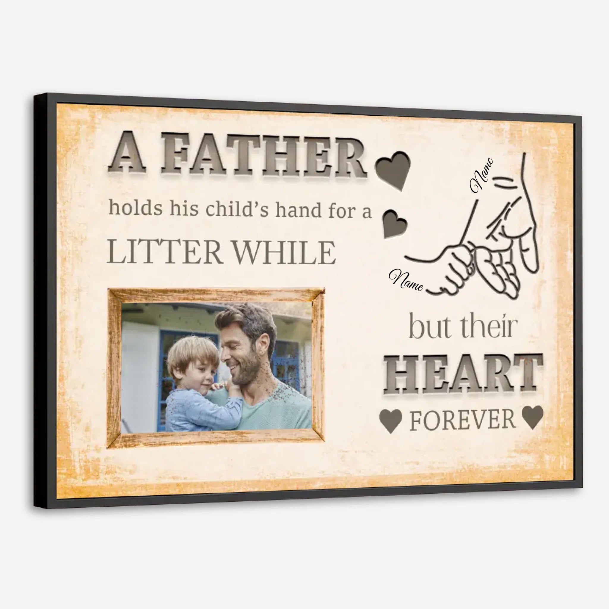Father and Son Photo Poster – A Meaningful Gift to Celebrate the Bond - 89Prints