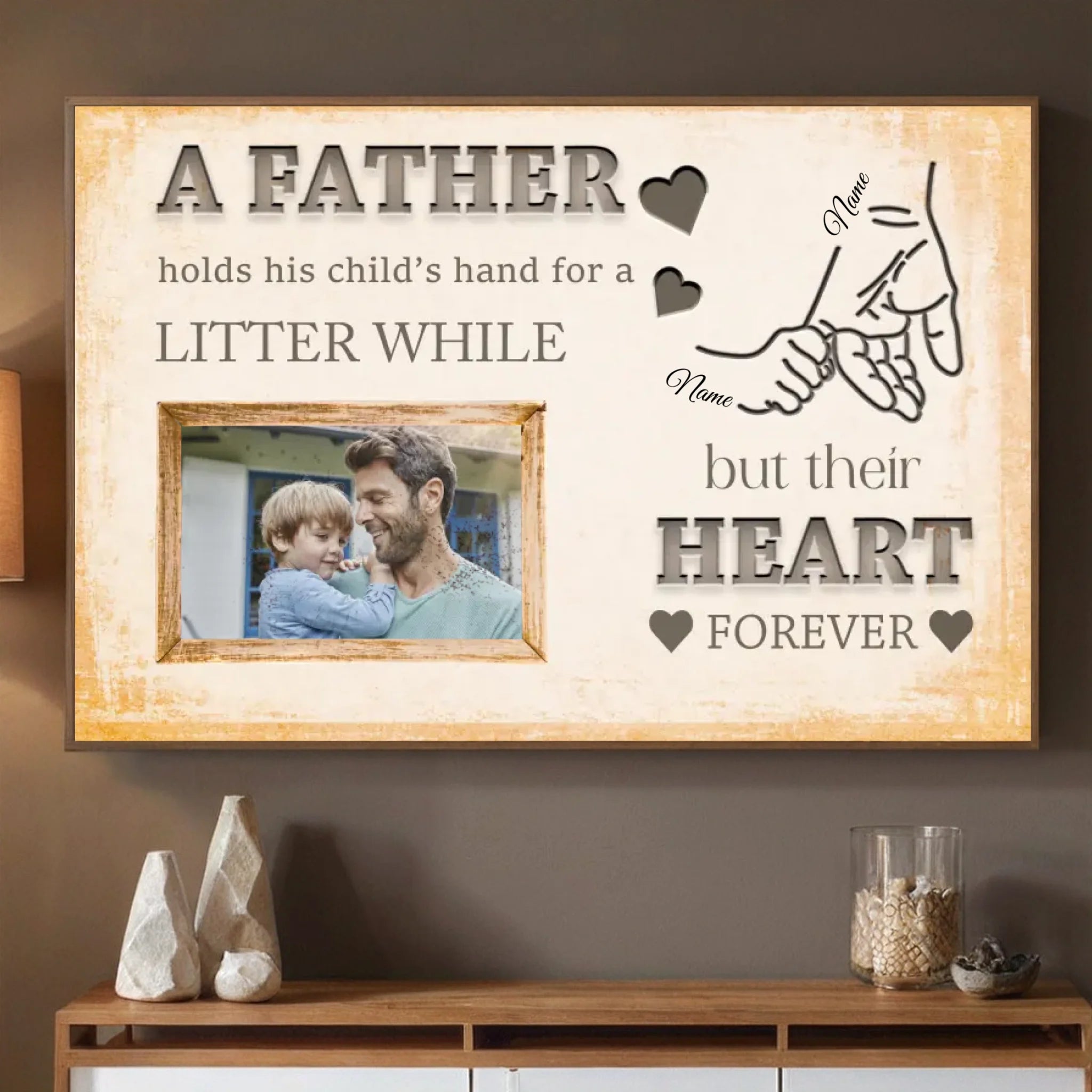 Father and Son Photo Poster – A Meaningful Gift to Celebrate the Bond - 89Prints