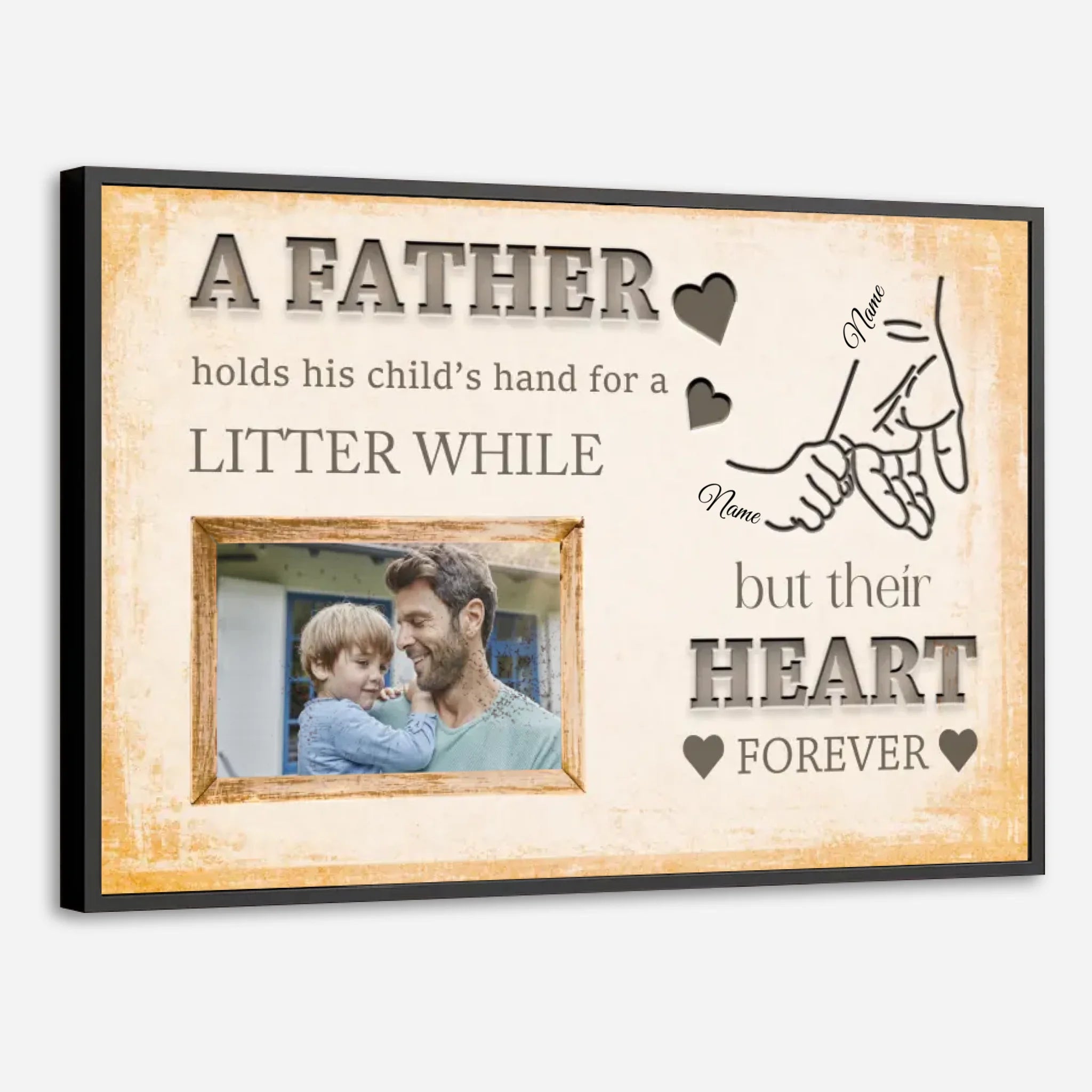 Father and Son Photo Poster – A Meaningful Gift to Celebrate the Bond - 89Prints