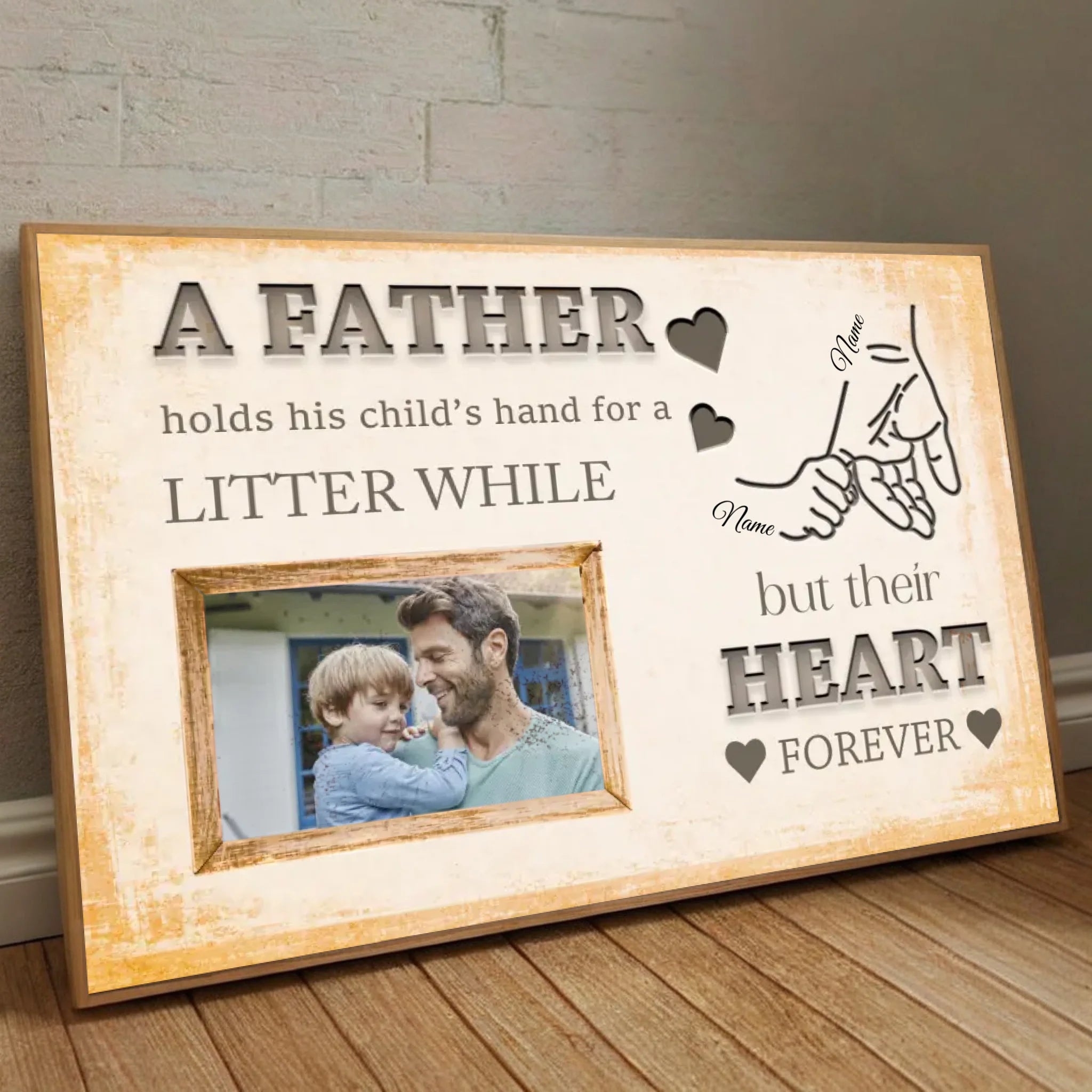Father and Son Photo Poster – A Meaningful Gift to Celebrate the Bond - 89Prints