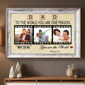 Celebrate Dad with a Personalized “Dad, You’re Our World” Poster - 89Prints