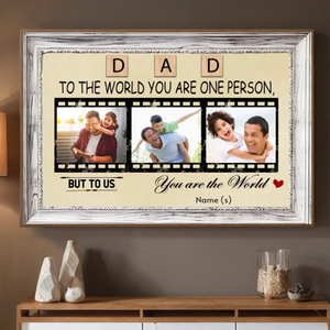 Celebrate Dad with a Personalized “Dad, You’re Our World” Poster - 89Prints