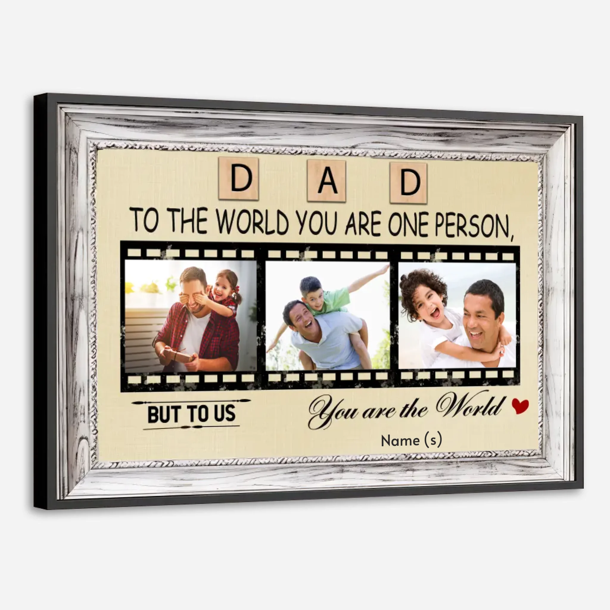 Celebrate Dad with a Personalized “Dad, You’re Our World” Poster - 89Prints