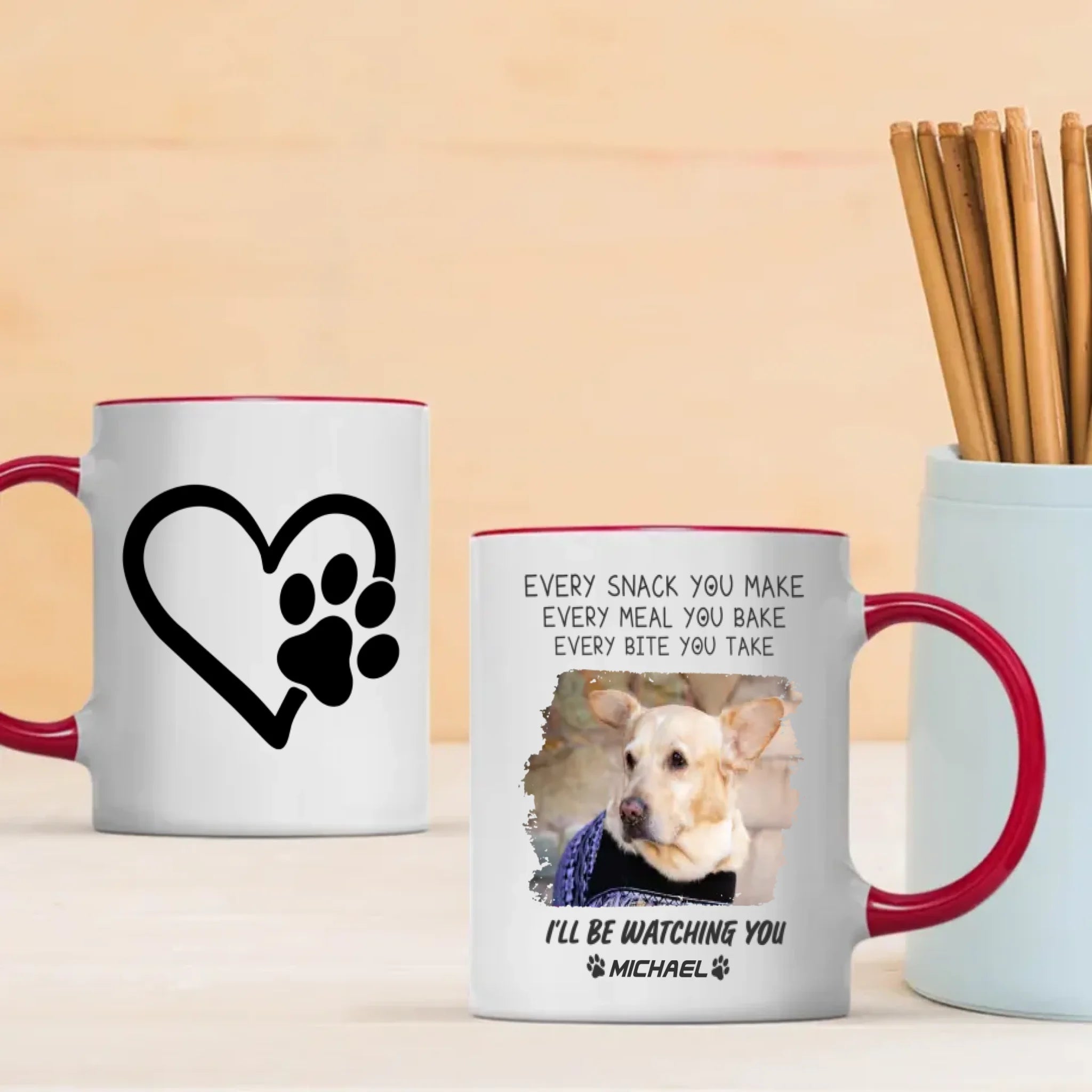 “I Will Be Watching You” Mug – Adorable Gift for Dog Lovers – 89Prints