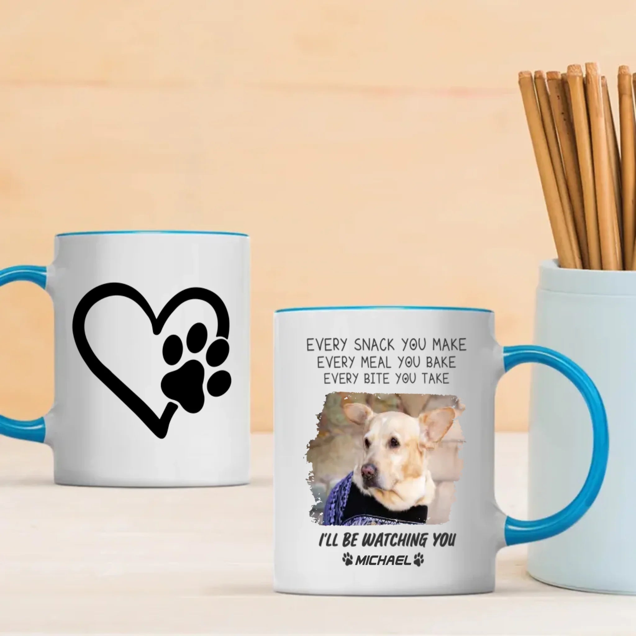“I Will Be Watching You” Mug – Adorable Gift for Dog Lovers – 89Prints