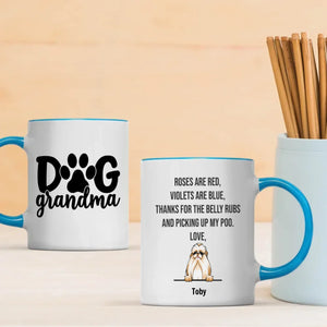 “Dog Grandma” Personalized Mug – Pick 1–3 Dogs, Add Breeds & Names – Fun Custom Gift – 89Prints