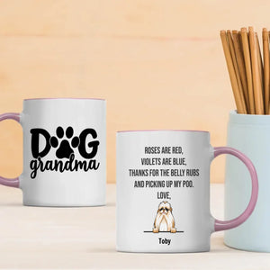 “Dog Grandma” Personalized Mug – Pick 1–3 Dogs, Add Breeds & Names – Fun Custom Gift – 89Prints