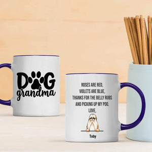 “Dog Grandma” Personalized Mug – Pick 1–3 Dogs, Add Breeds & Names – Fun Custom Gift – 89Prints