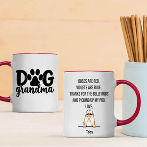 “Dog Grandma” Personalized Mug – Pick 1–3 Dogs, Add Breeds & Names – Fun Custom Gift – 89Prints