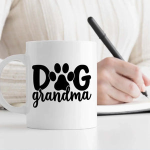 “Dog Grandma” Personalized Mug – Pick 1–3 Dogs, Add Breeds & Names – Fun Custom Gift – 89Prints