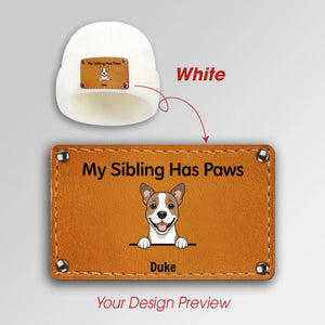Personalized My Sibling Has Paws Beanie – Custom Knitted Hat for Dog Lovers - 89Prints
