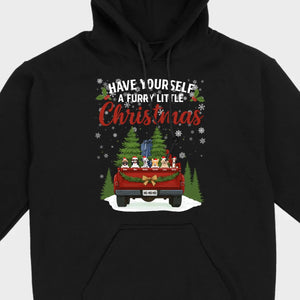 Personalized Dog Lover Christmas Tee - Have Yourself A Furry Little Christmas T-Shirt - 89Prints