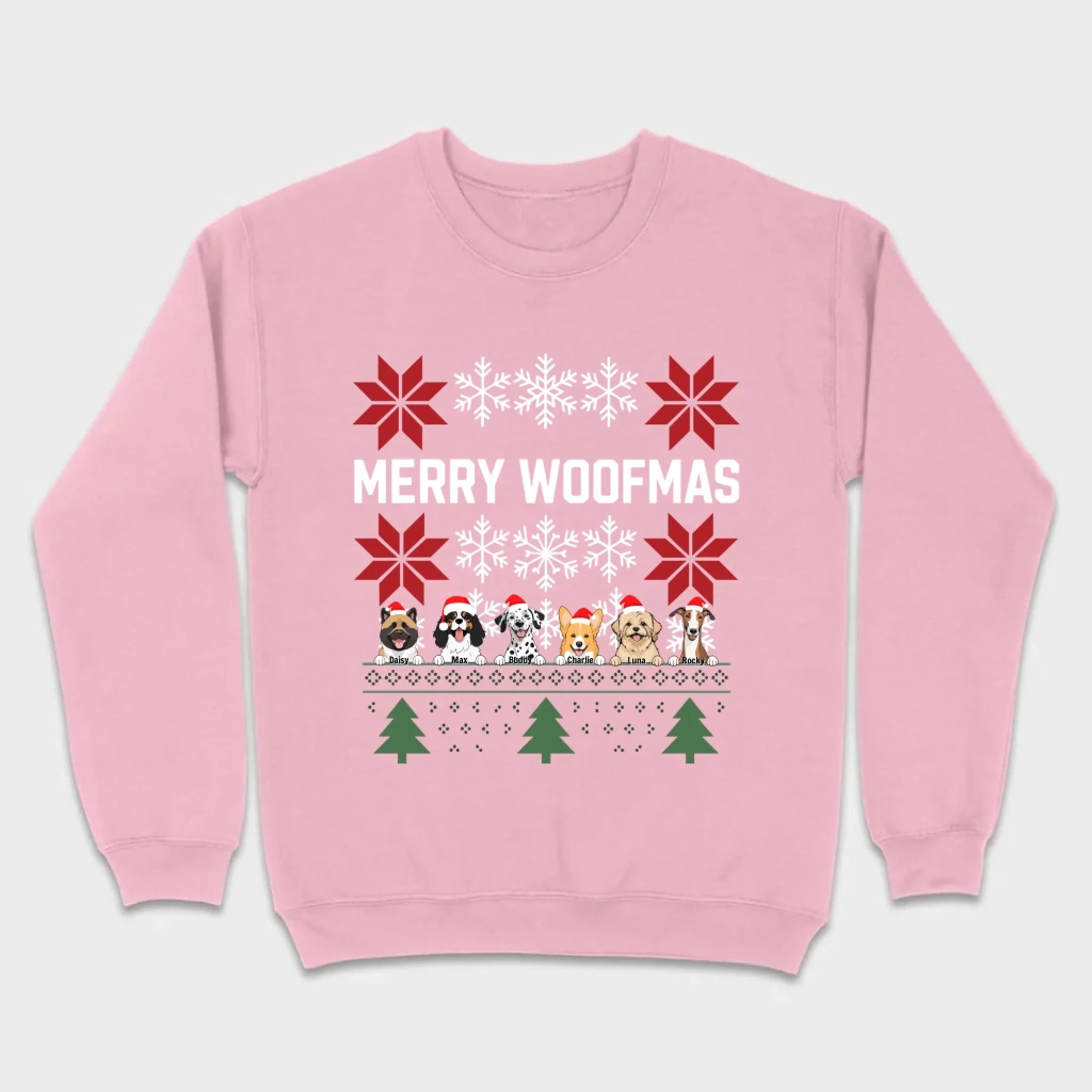 Personalized Merry Woofmas Shirt – Unique Christmas Gift for Dog Lovers - 89Prints